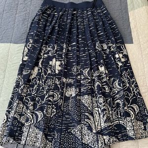 Anthropologie Haven Pleated Midi Skirt - medium